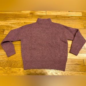 Madewell mockneck sweater-Pink